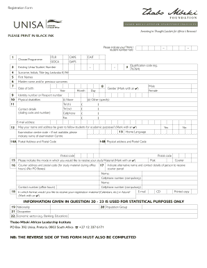 Tmali Application  Form