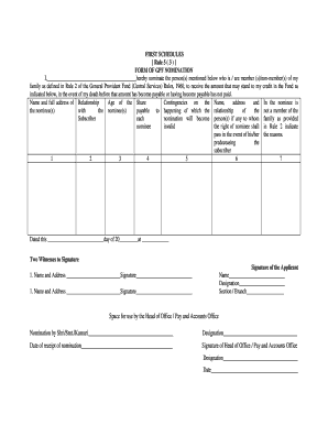 Form of Gpf Nomination Rule 5 3