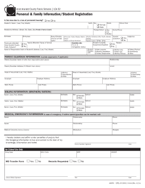 Student Registration Anne Arundel County Public Schools Aacps  Form