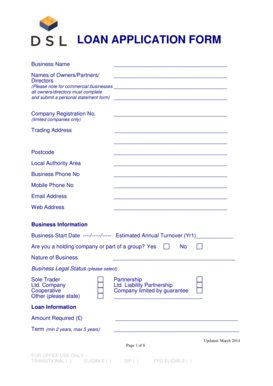 Company Loan Application Form