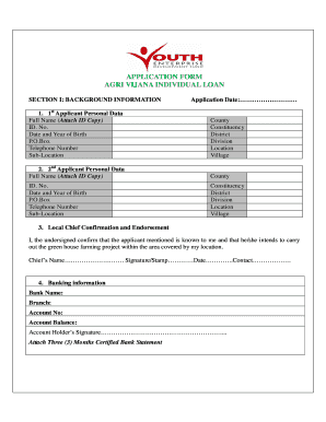 Agric Vijana  Form