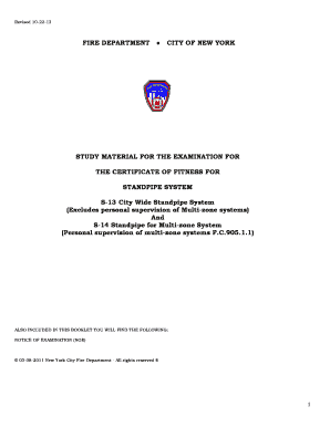 Fdny S14 Study Material  Form