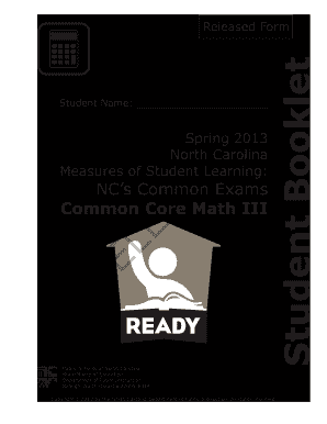 Spring Common Core Mathiii Form