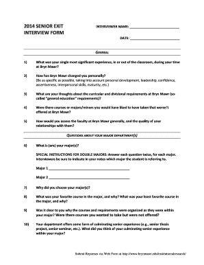 Example of Interview Protocol Format