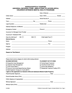 NASSAUSUFFOLK COUNTIES UNIVERSAL REFERRAL FORM SINGLE Bellmore Merrick Schoolwires