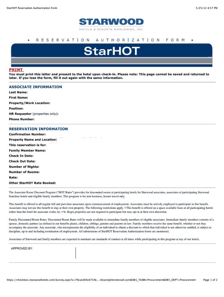 Get and Sign Starhot 2012-2022 Form