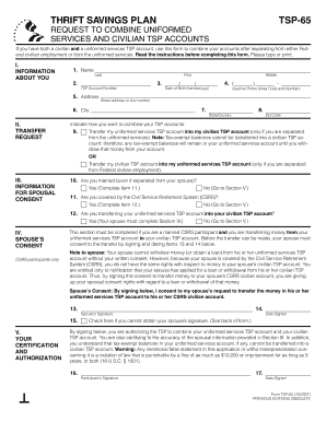 Tsp 65 Form