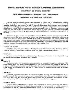 Mdps Checklist PDF Download  Form