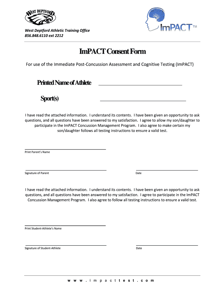 Page 9 Individual ImPACT Consent Form