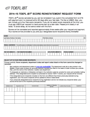 Toefl Pbt PDF  Form