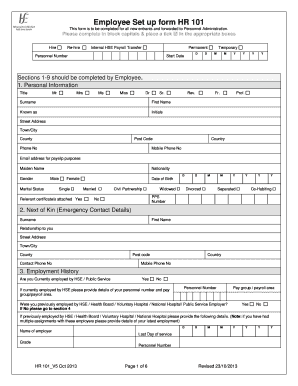 Hr101  Form