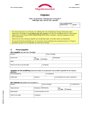 Inbjudan Migrationsverket PDF  Form