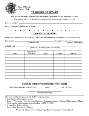Nys Pistol Permit Application Monroe County  Form