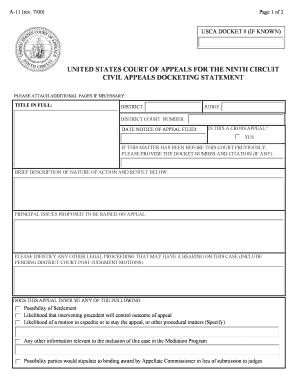  Civil Docketing 2000-2024