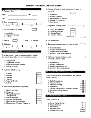 Fundamental Capacity Screen PDF  Form