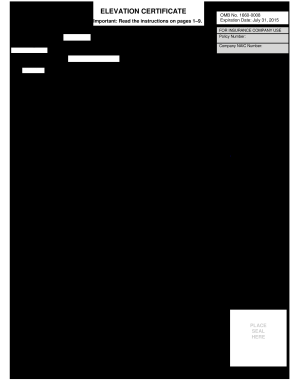 Elevation Certificate Sample  Form