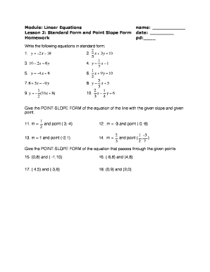 Lesson 6 3 Standard Form Answer Key