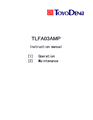 TLFA03AMP Operation and Maintenance Manual  Form
