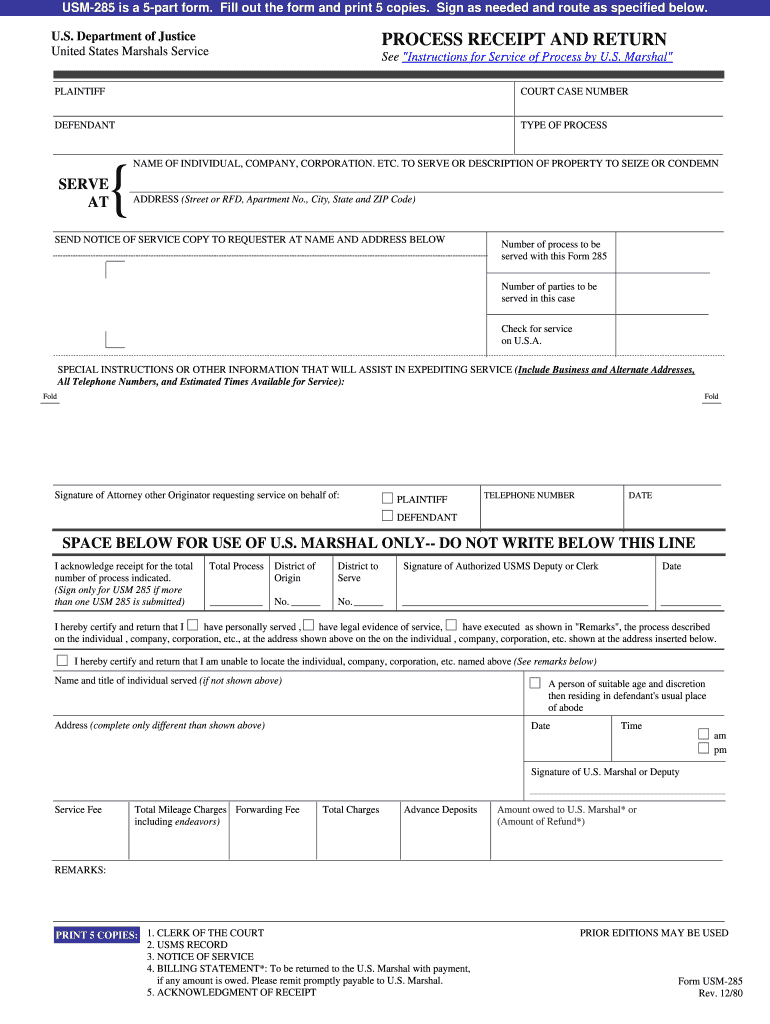 Usm 285  Form