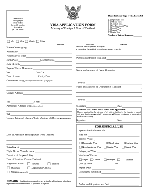Mofa Application Form