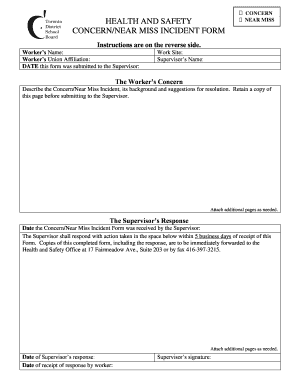 Safety Concern Form