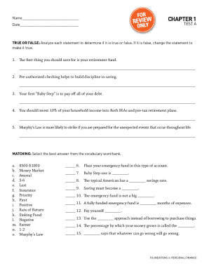 Ramsey Classroom Chapter 1 Lesson 1 Answers  Form