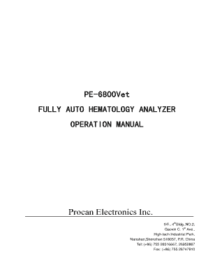 Prokan Pe 6800 Service Manual  Form