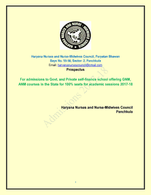 Haryana Nursing Council  Form