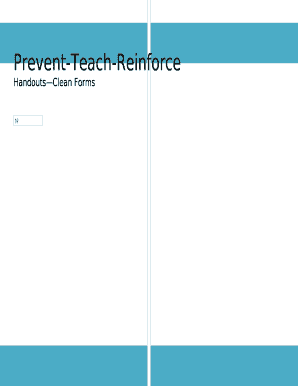 Prevent Teach Reinforce PDF  Form