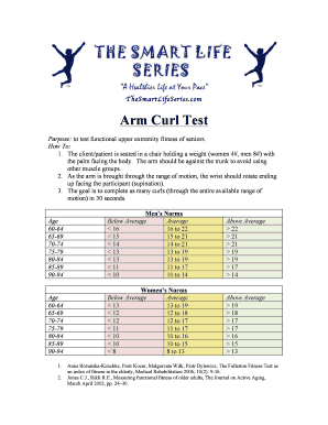 Bicep Curl Test PDF  Form