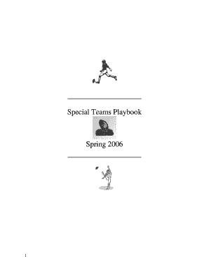 Special Teams Playbook PDF  Form