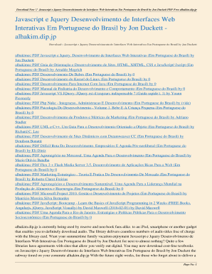 Javascript E Jquery Desenvolvimento De Interfaces Web Interativas PDF  Form