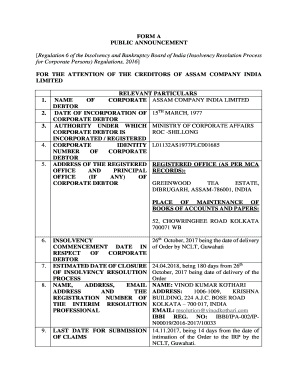 Form Ca Sample