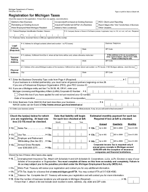  518, Michigan Business Taxes Registration Book State of Michigan 2018