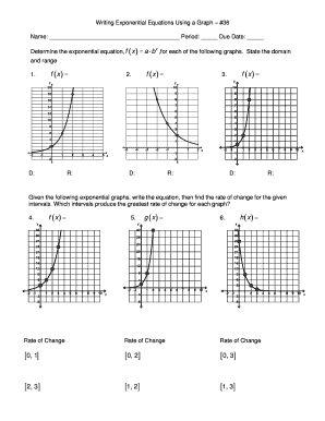 Writing Exponential Equations Using a Graph #36  Form