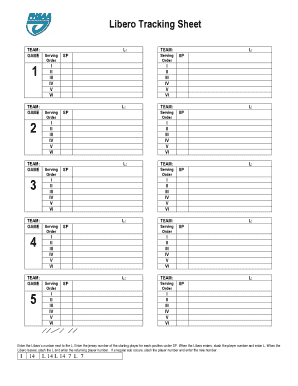 Enter the Liberos Number Next to the L  Form