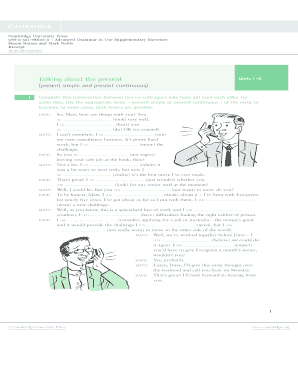 Advanced Grammar in Use Supplementary Exercises PDF  Form