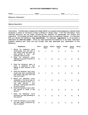 Name Rater Date  Form