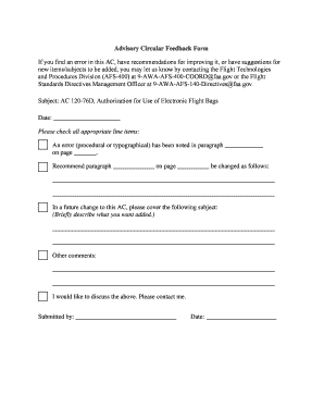 120 76d Advisory Circular  Form