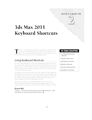 3ds Max Shortcuts PDF Download  Form