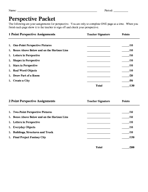 Perspective Packet  Form