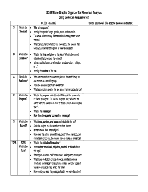 Soapstone Graphic Organizer Answer Key  Form