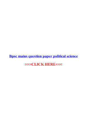 Bpsc Psir Optional Question Paper  Form