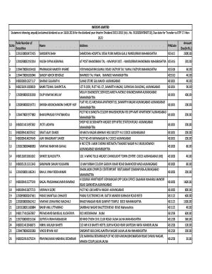 Infosys Unclaimed Dividend  Form