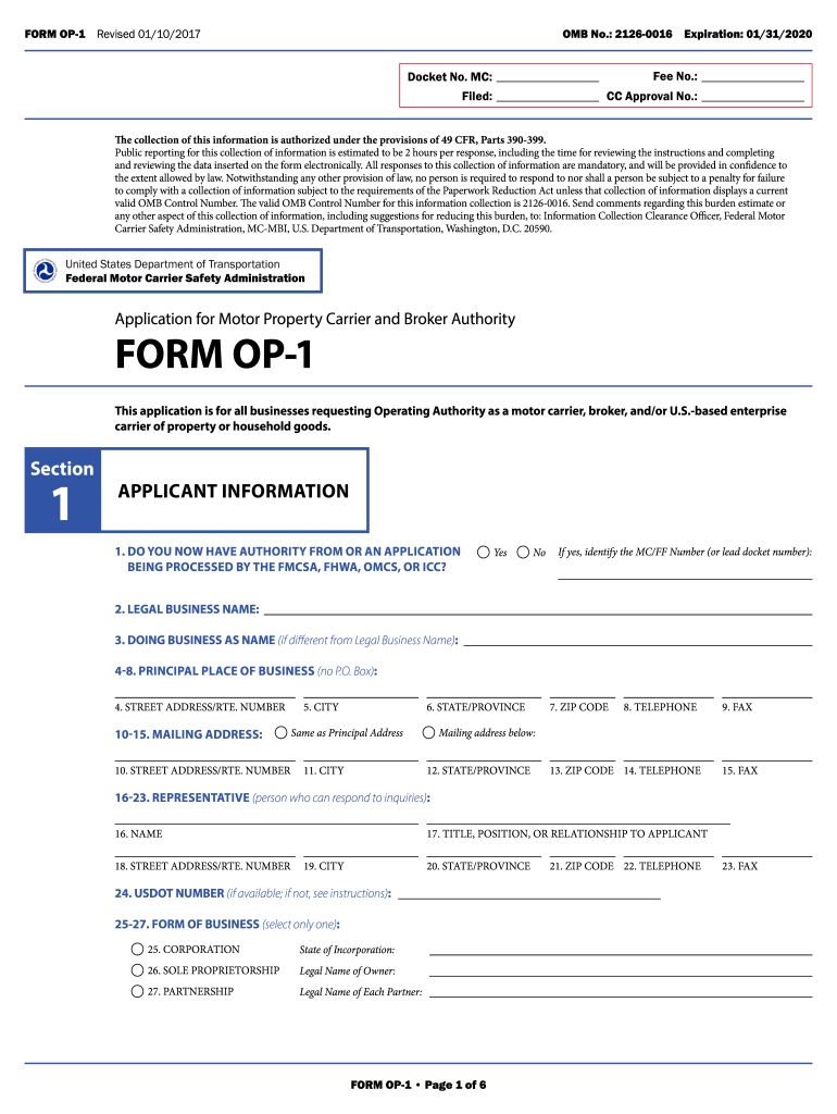  Op 1 Form 2017