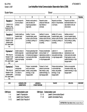 Observation Matrix  Form