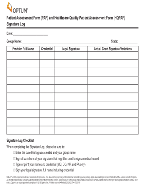 Cms Signature Log Template  Form