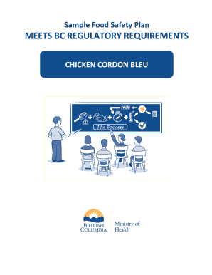 Food Safety Plan Template Bc  Form