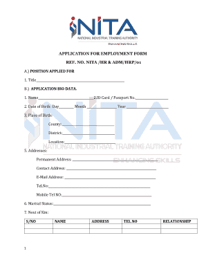 Nita Hr Adm Hrp 01  Form