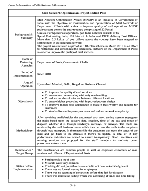 Mnop India Post PDF Download Form